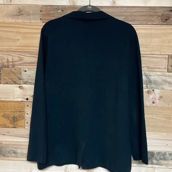 J. Crew size Medium 100% Cotton Black Super Soft & Stretchy Two Button Blazer - Picture 10 of 10